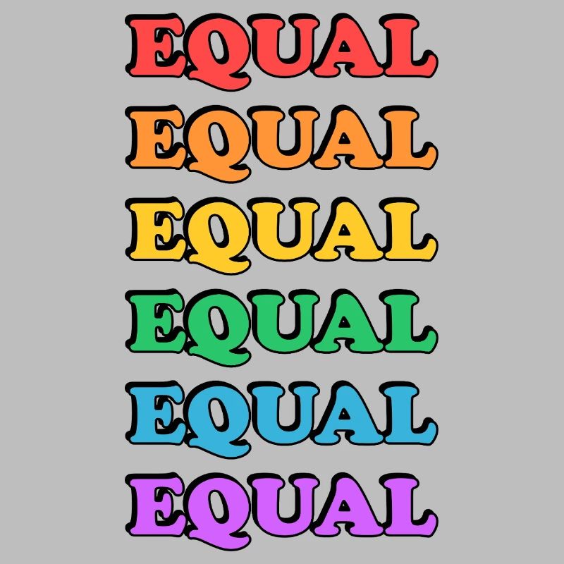 Rainbow Equality Text