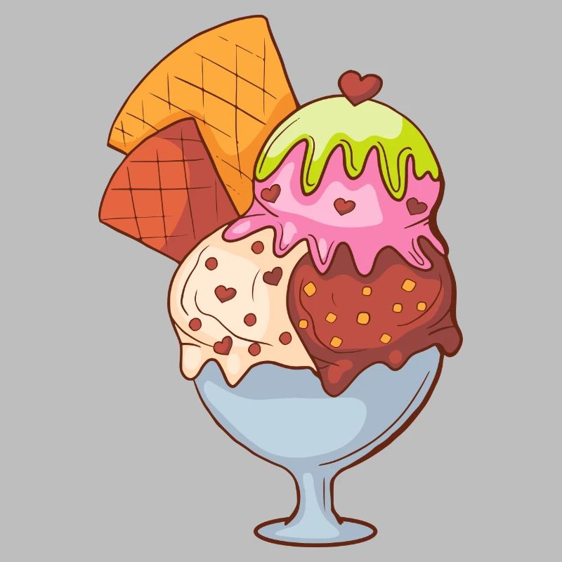 Eis Speiseeis Eiskrem Eiscreme Kugeleis Eisbecher