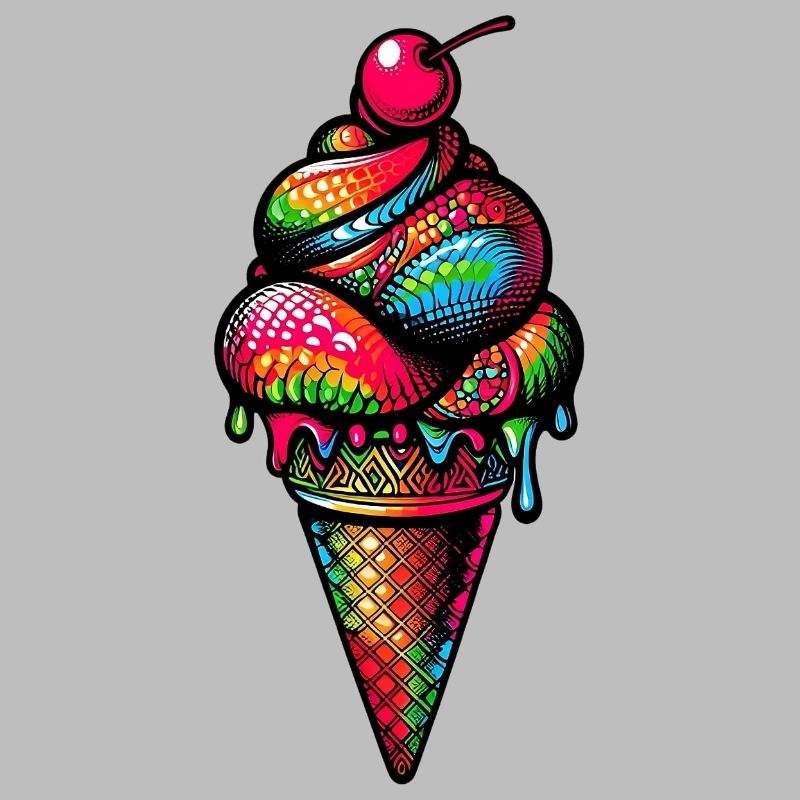 Cornet de crème glacée Popsicle