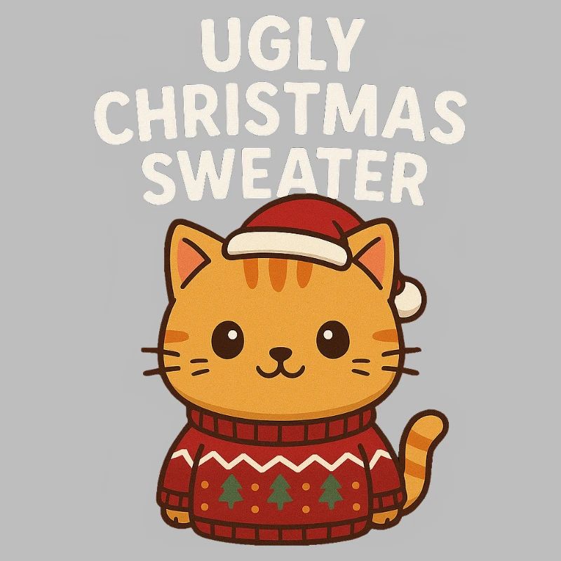 Pull de Noël moche pour chat