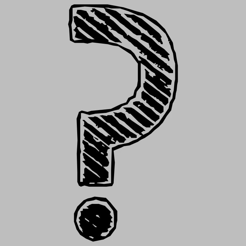 Point d'interrogation rayures regard grunge
