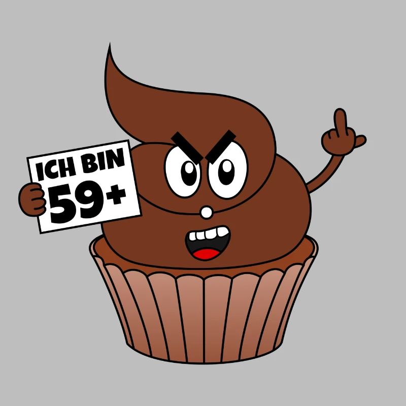 60. Geburtstag Kackcake Ich bin 59+1 Geschenk