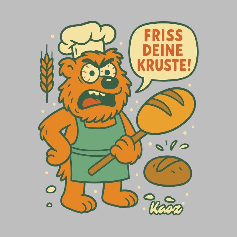 Wütender Bäcker Bär: Friss deine Kruste!