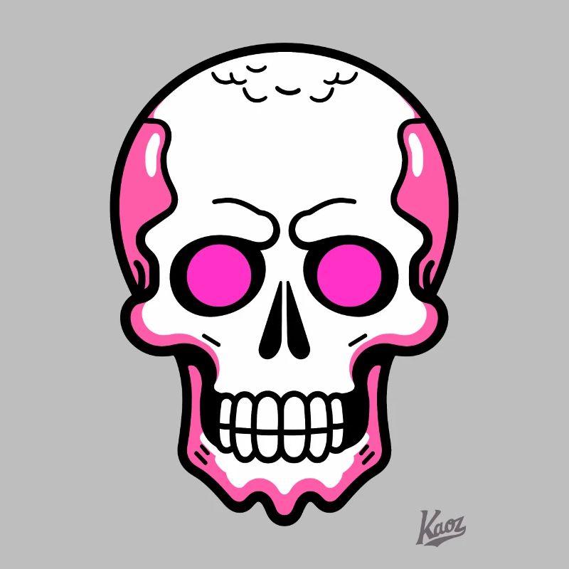 Tout simplement un crâne de crâne de dessin animé cool