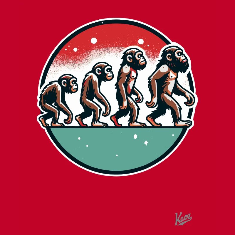 Evolution des Affen