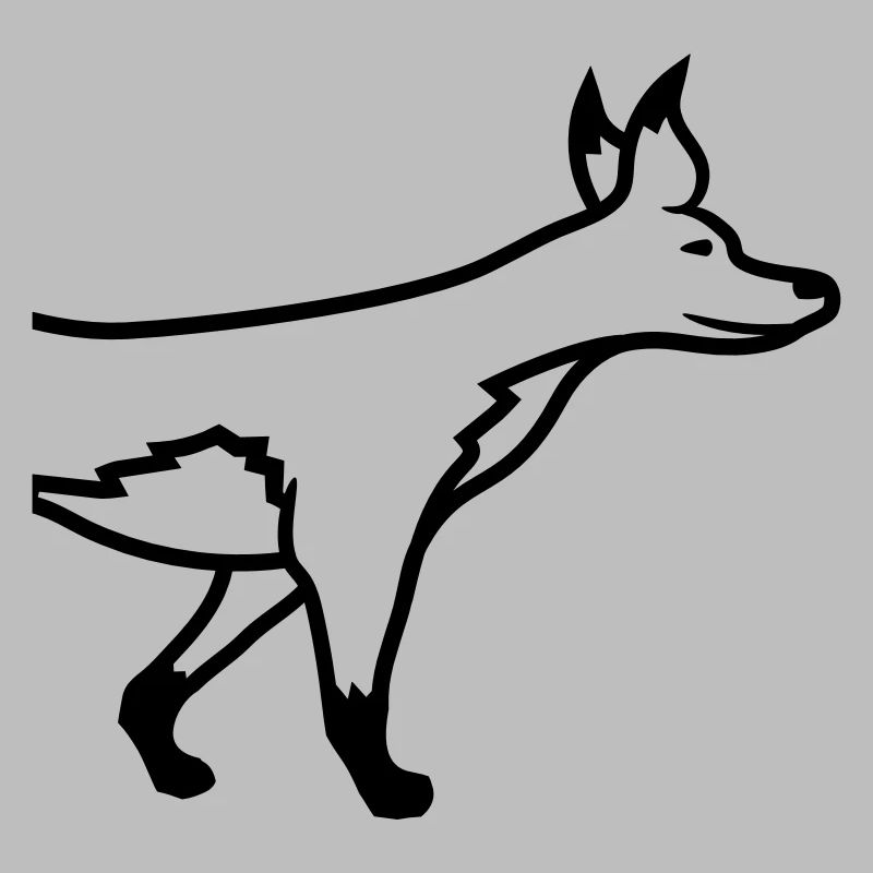 half front front part fox nice design cool cartoon