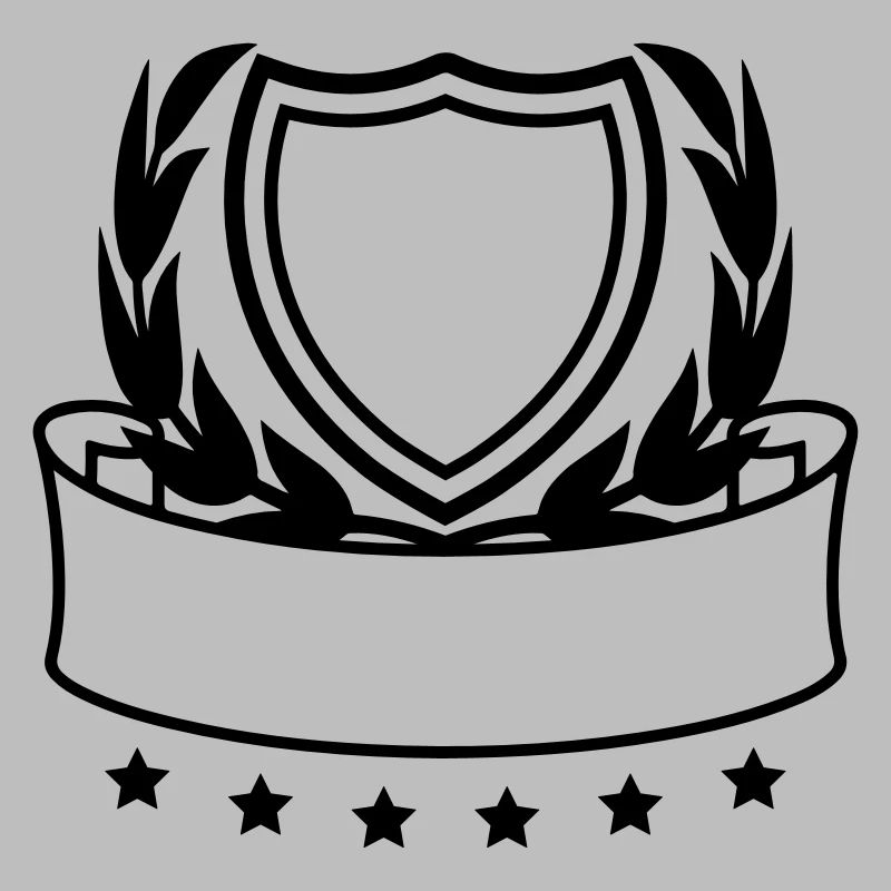 emblème bouclier couronne bannière design logo tex