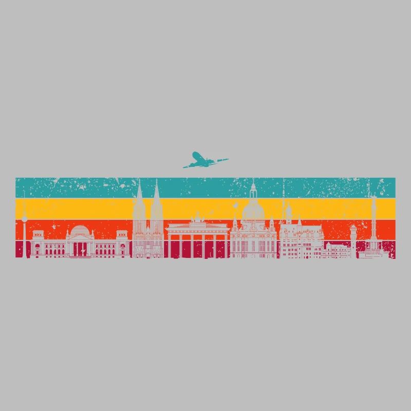 Vibrant Skyline Stripes