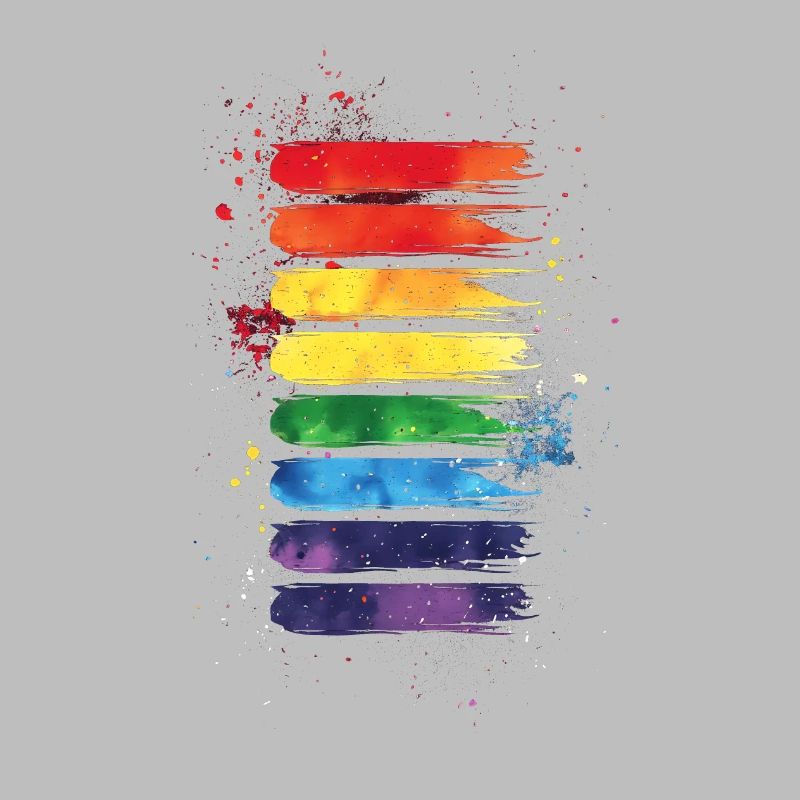 Subtle and Cool Dripping Pride Flag Rainbow Design