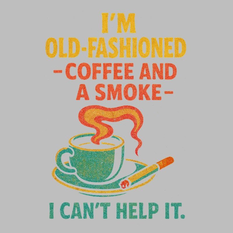 Altmodischer Kaffee und eine Zigarette
