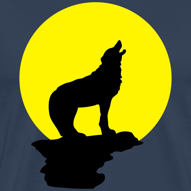 alone wolf / 2 colors