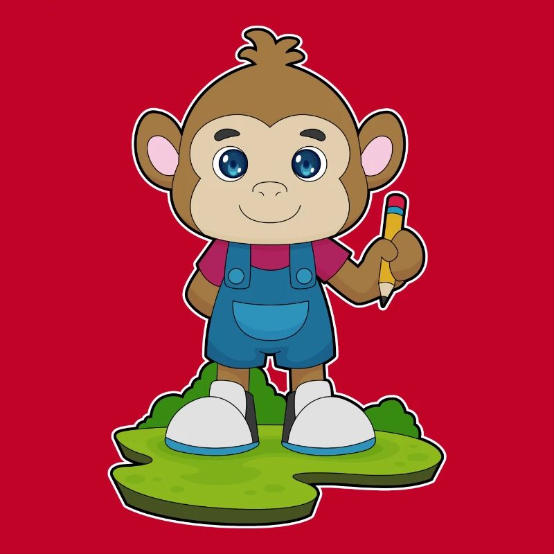 École de crayons Monkey Student