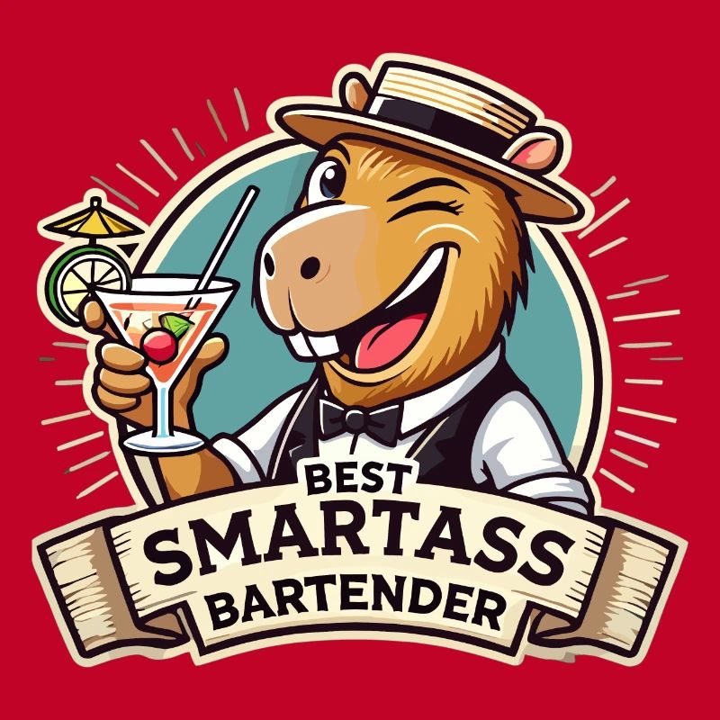 Bartender Bartender Capybara Capy Gift