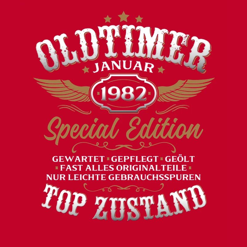 44. Geburtstag Geschenk Oldtimer Januar 1982