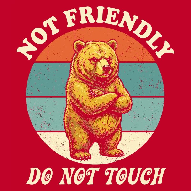 Grumpy Bear Nicht freundlich Lustiges Ironisches Meme