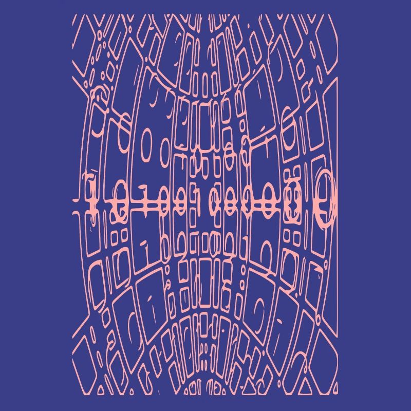 Code binaire Abstrait (rose)