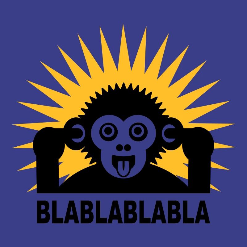 Blablablabla - Monkey babille avec un doigt dans