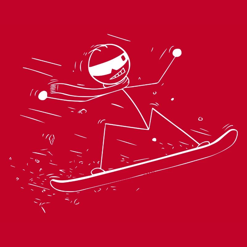 Cavalier de snowboard de saut