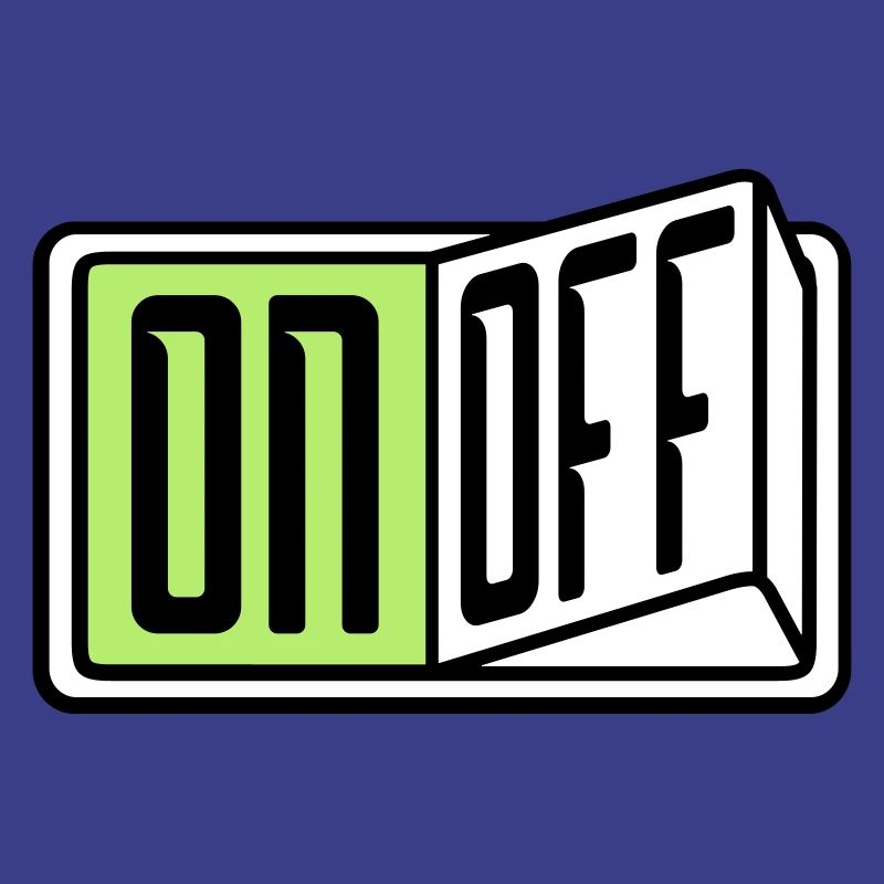 on off switch button button turn off