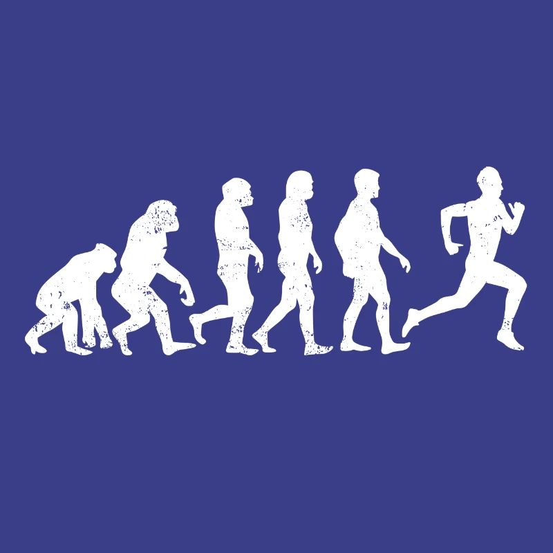 l'évolution de coureur de jogging course cadeau marathon