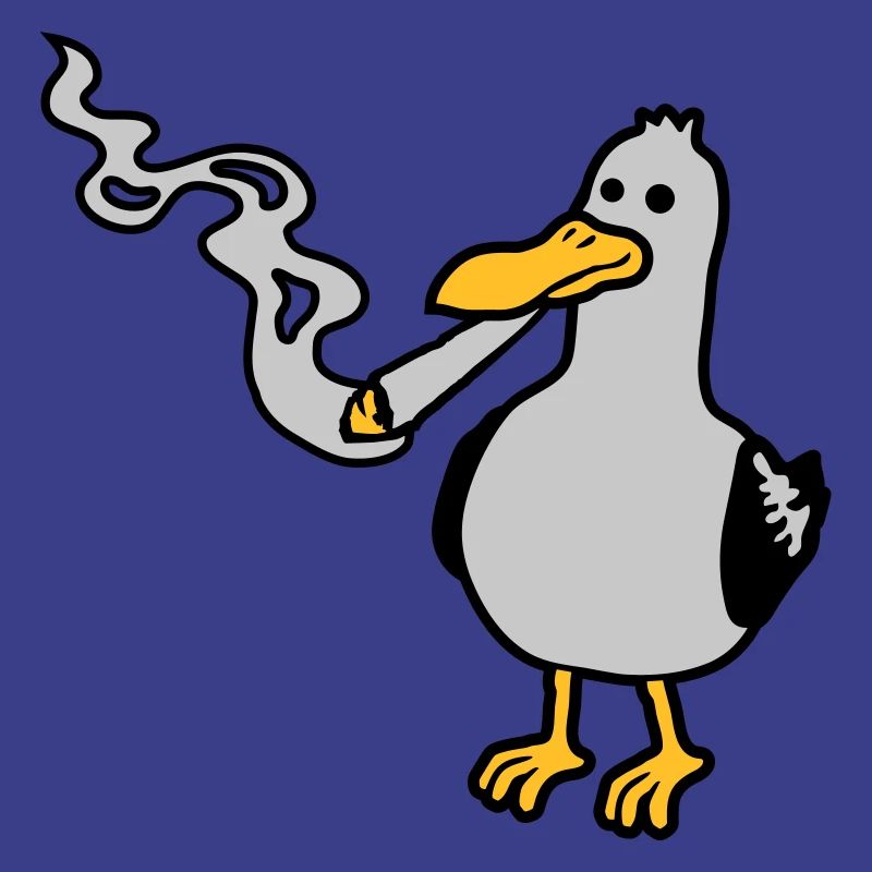 Kiffer Möwe Hanf rauchen