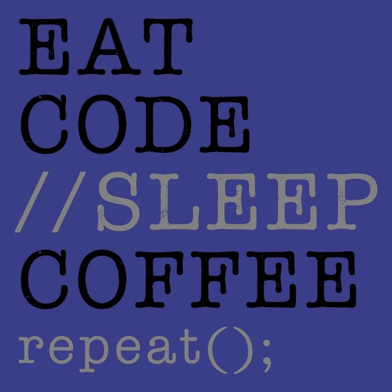 Informatik Python Programmierer essen Code Schlaf