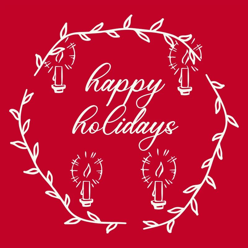 Advent Advetskranz Happy Holidays