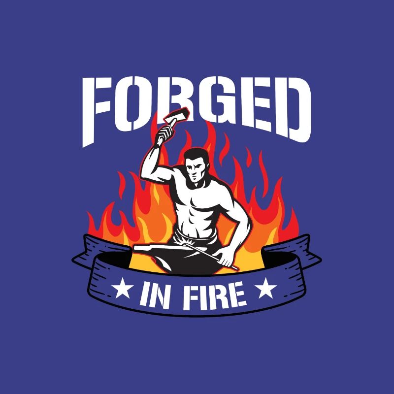 Idée de cadeau forgé dans le feu Forger