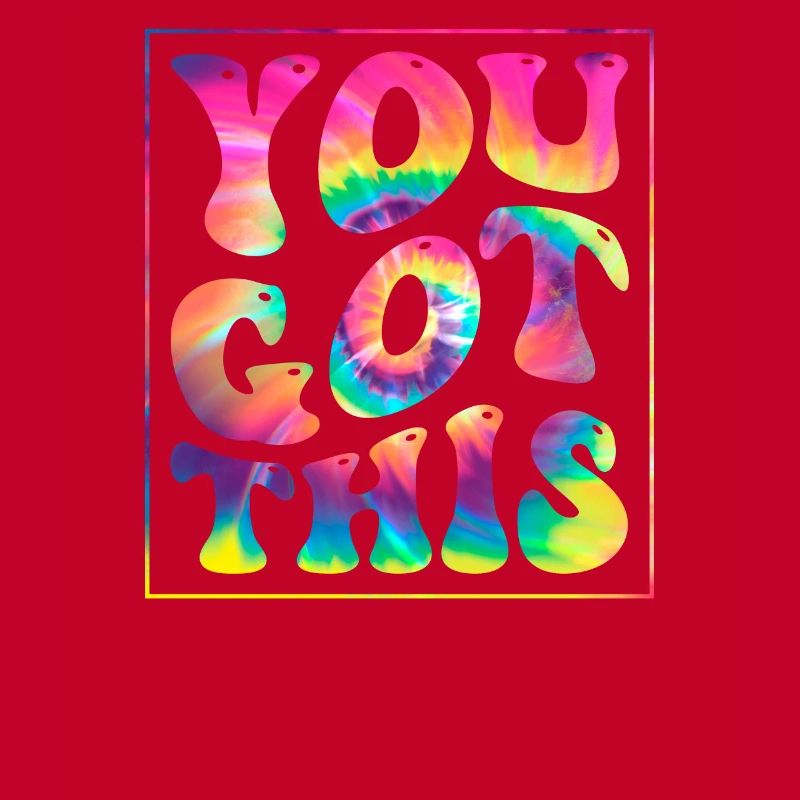 You Got This Groovy Tie Dye Testing Day Tee For