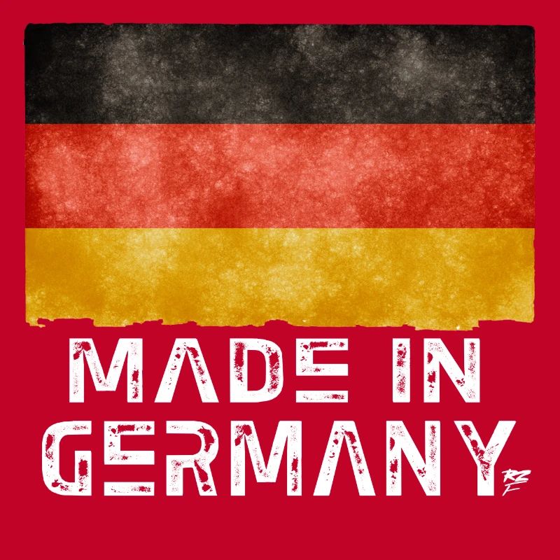 Drapeau Made in Germany – Style vieilli