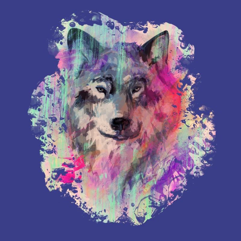 Wolf dans le Nord Colour version