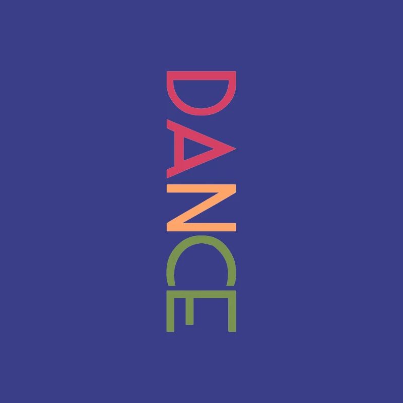DANCE Design - Bunte Buchstaben Kunst