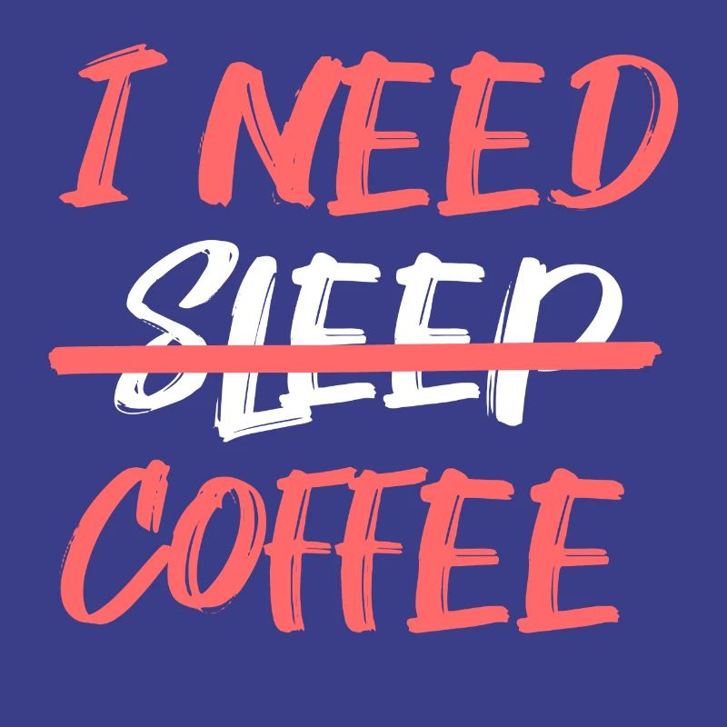 Fatigue Coffee Lovers Statement Coffee Drinking