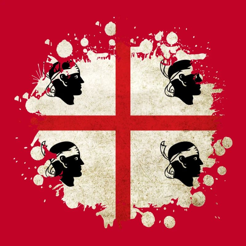 Design de drapeau vintage de la Sardaigne