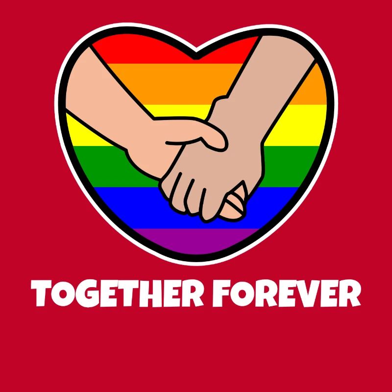 Relationship Homo Statement Heart Pride Rainbow