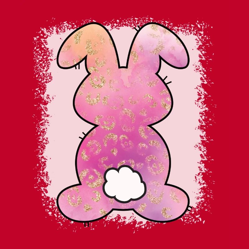 Leopard Print Bleached Easter