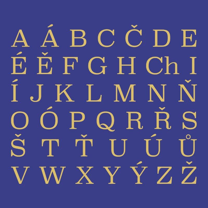 Alphabet tchèque République tchèque