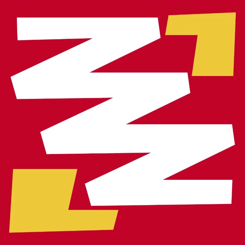 Basic simple digital art emblem with Z