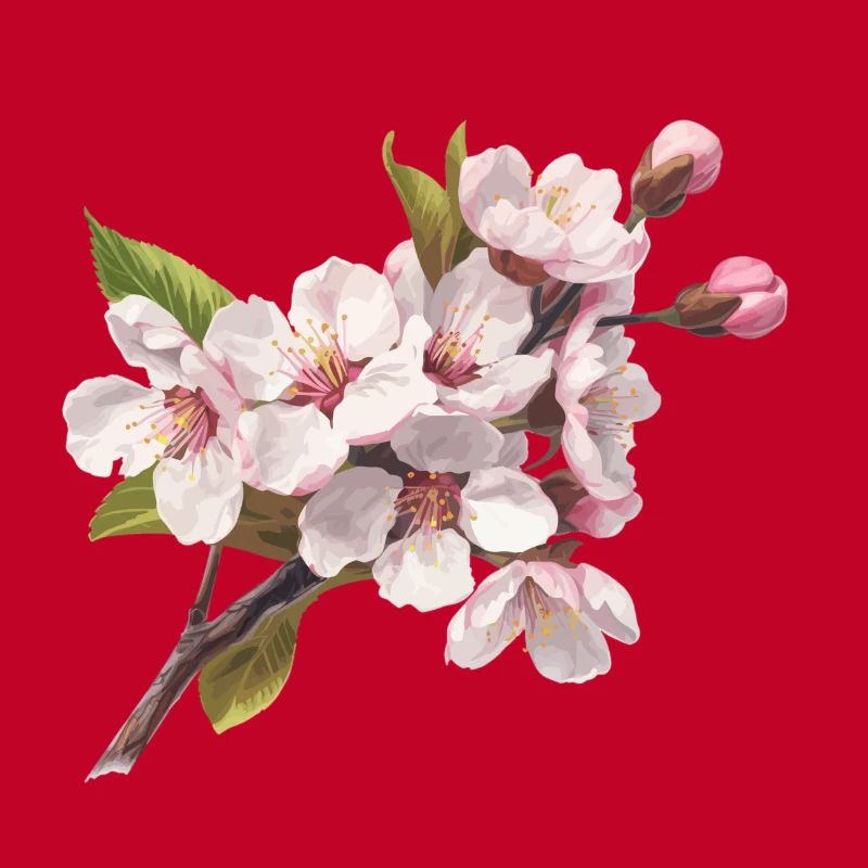 Pastel cherry blossoms
