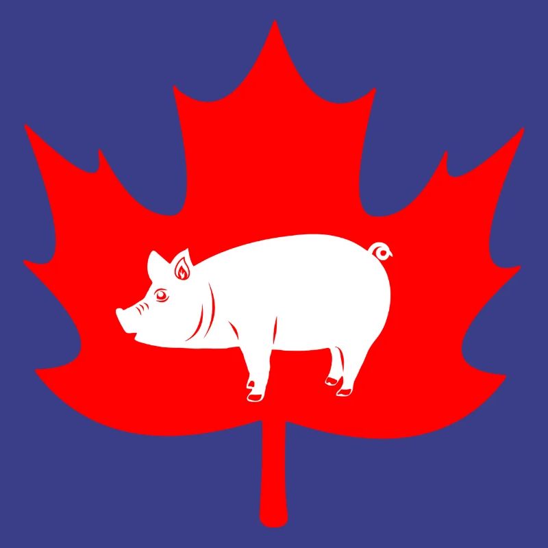 Logo du cochon feuille d’érable du Canada
