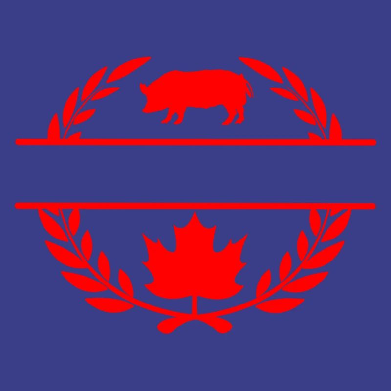 Couronne de laurier de cochon feuille d’érable du Canada