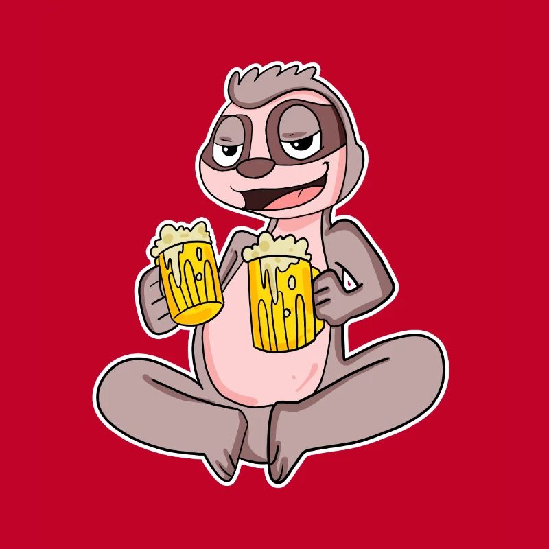 Faultier mit Bier