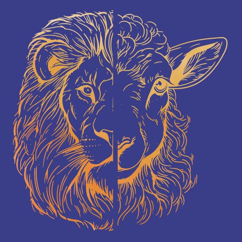 Löwe und Lamm