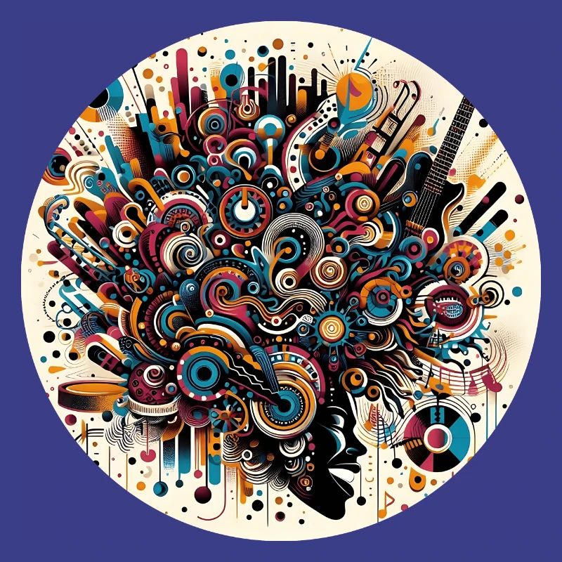 Afro Style Abstract Musical Explosion
