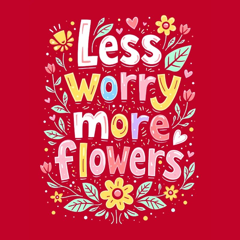 MOINS DE SOUCIS, PLUS DE FLEURS
