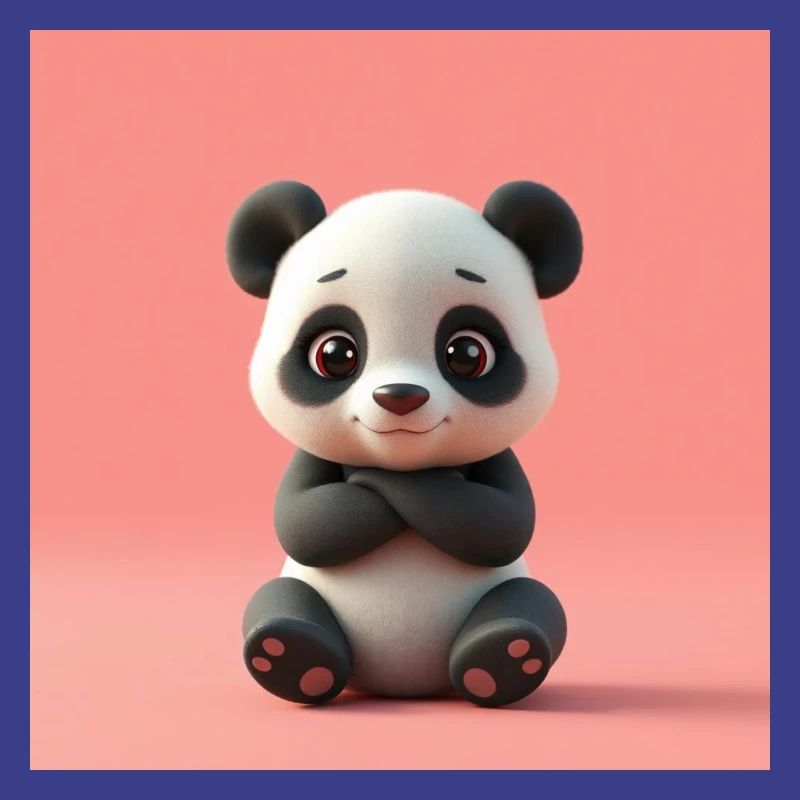 Panda effet cartoon