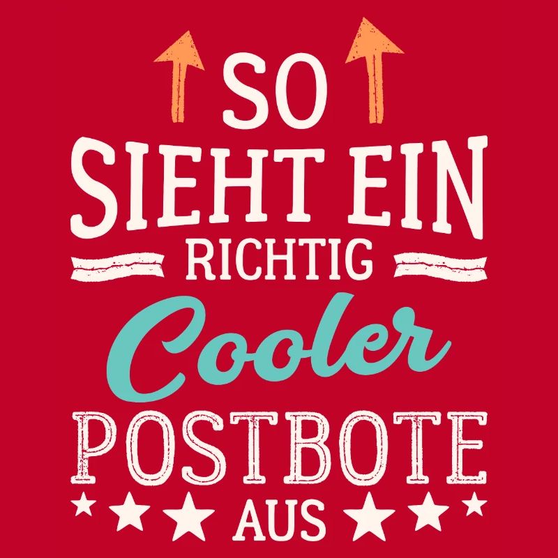 So sieht ein richtig cooler Postbote aus Kurier