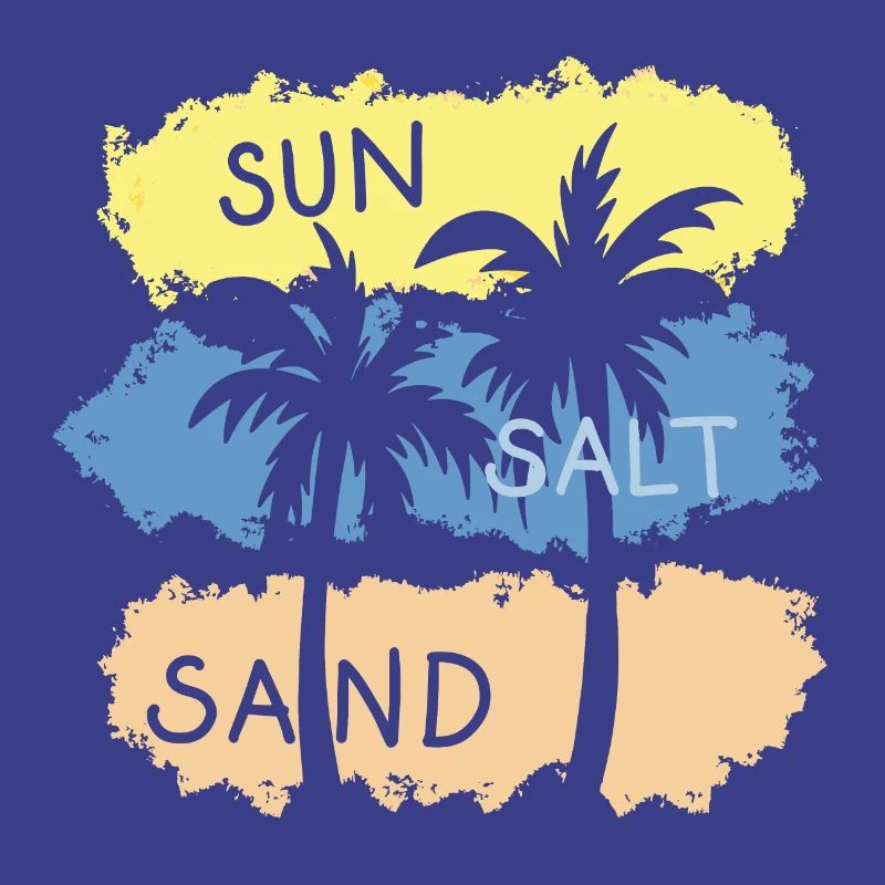 Soleil, sel, sable, vacances, bains de mer