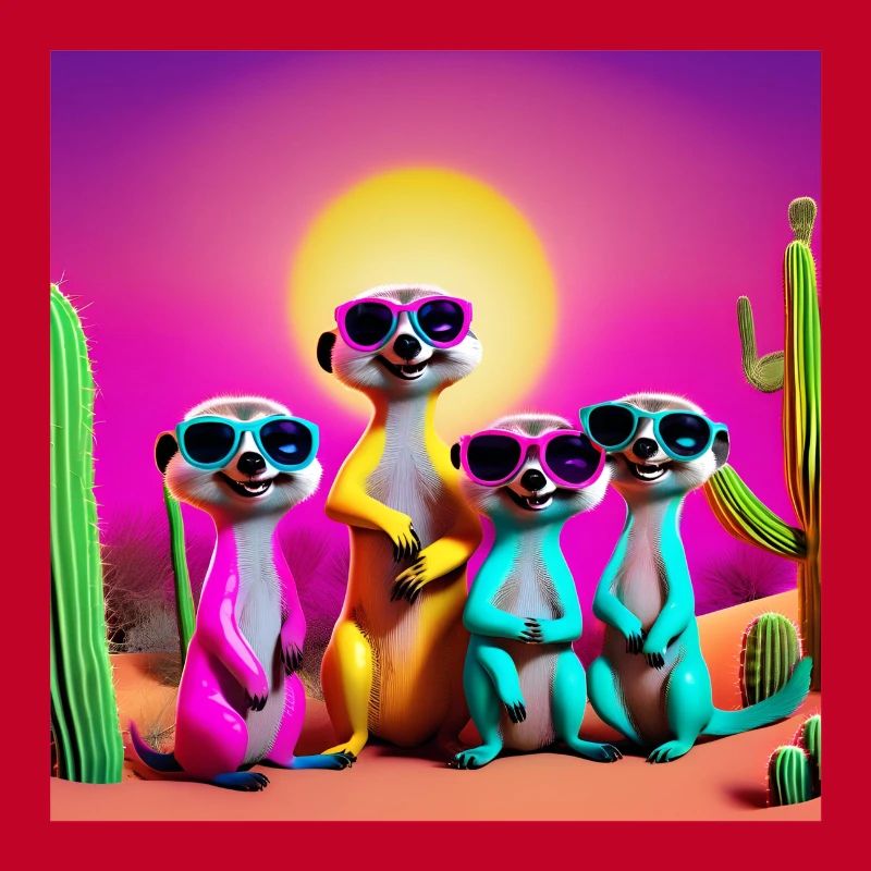 Erdmännchen, Erdmännchenfamilie, Erdmännchen-Humor