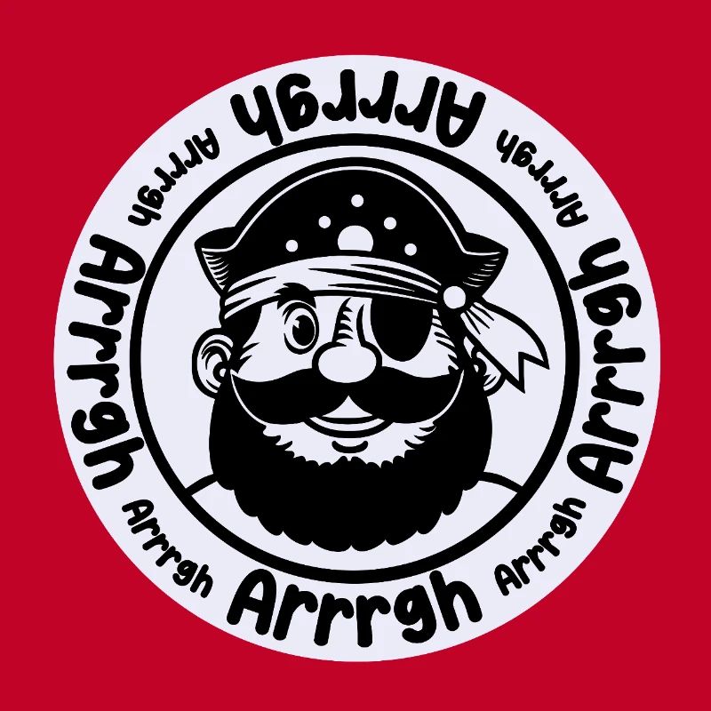 Funny pirate with eye patch